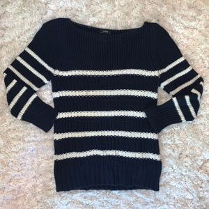 J Crew Striped Sailer Sweater